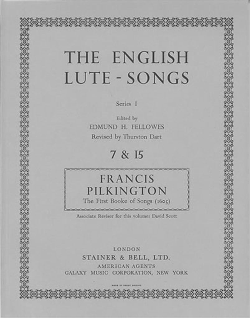 The First Booke Of Songs